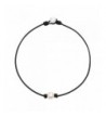 HENGSHENG Baroque Freshwater Necklace Leather