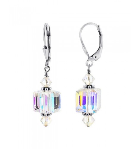 Gem Avenue Sterling Leverback Earrings