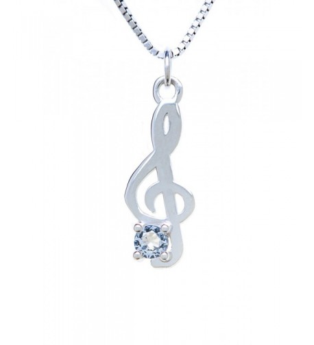 Sterling Silver Pendant Charm Treble