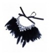 YAZILIND Charming Feather Statement Necklace