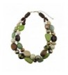 Statement Chunky Fashion Necklace NK 10384 olive