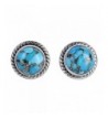 NOVICA Reconstituted Turquoise Sterling Earrings