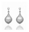 Vintage Earrings Crystal Earring silver plated base