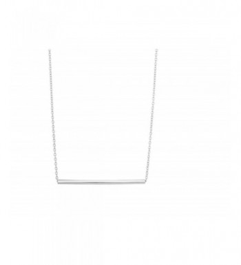 Cylinder Bar Pendant Necklace Chain