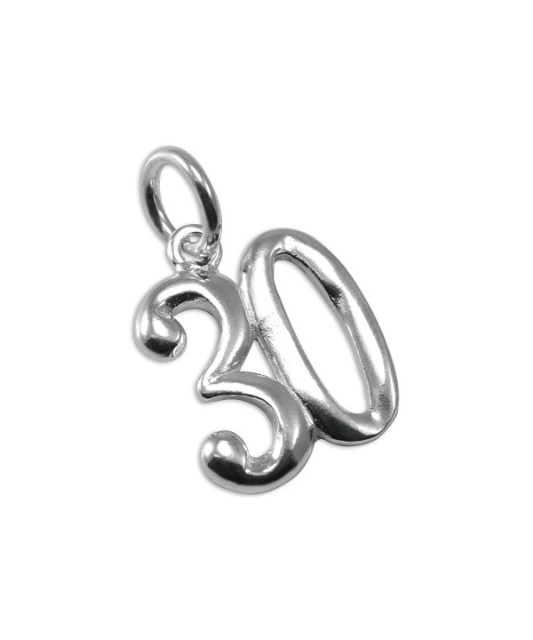 Sterling Silver Birthday Number Aniversary