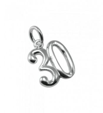 Sterling Silver Birthday Number Aniversary