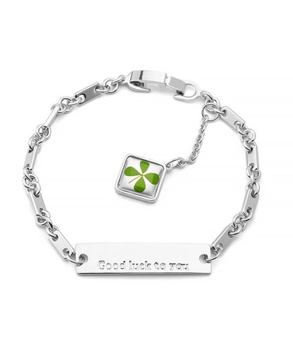 Stainless Steel Irish Clover Bracelet