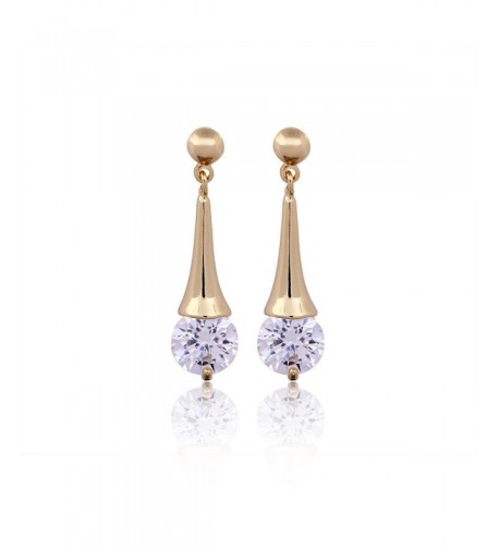 Zirconia Dangle Earrings Wedding Erz0564