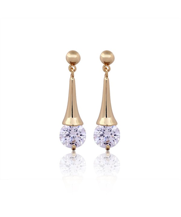 Zirconia Dangle Earrings Wedding Erz0564