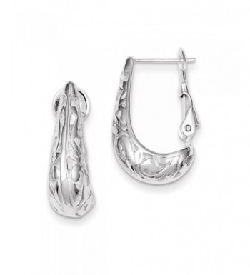 Sterling Silver Filigree Hoop Earrings