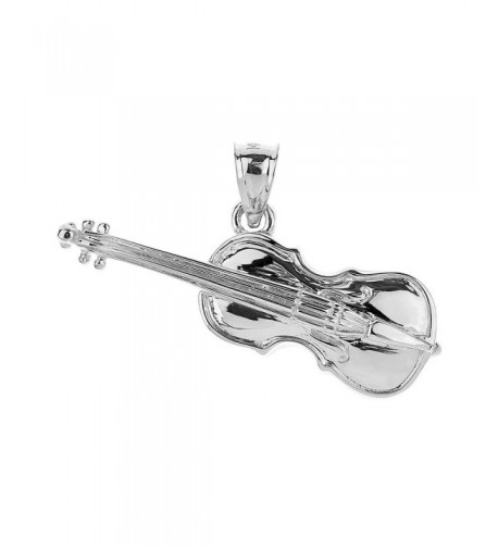 Sterling Silver Music Charm Pendant