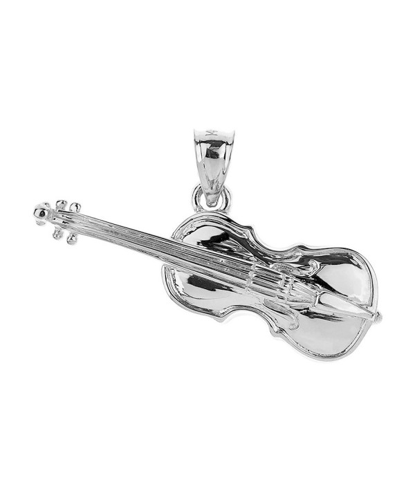 Sterling Silver Music Charm Pendant