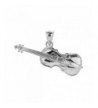 Sterling Silver Music Charm Pendant