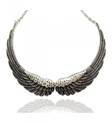 Fashion Silver Guardian Statement Necklace