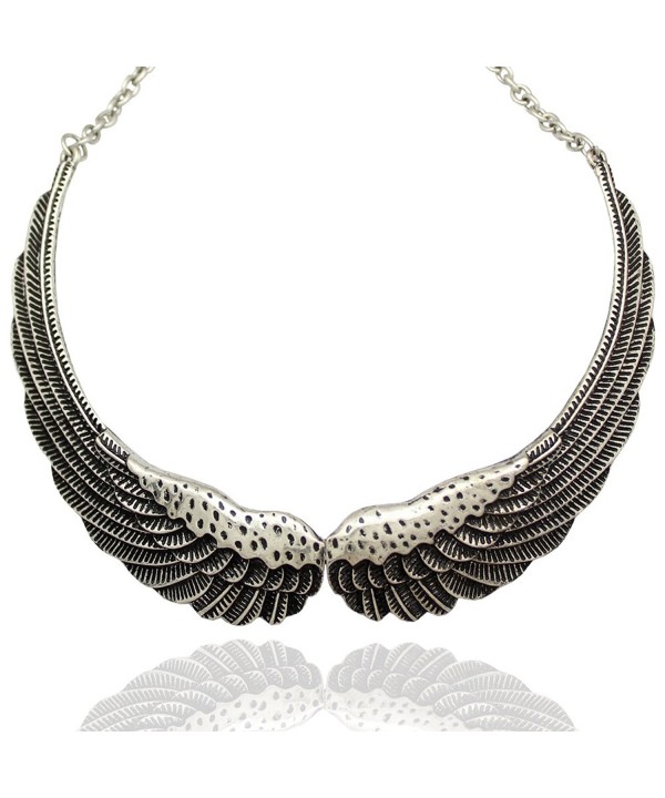 Fashion Silver Guardian Statement Necklace