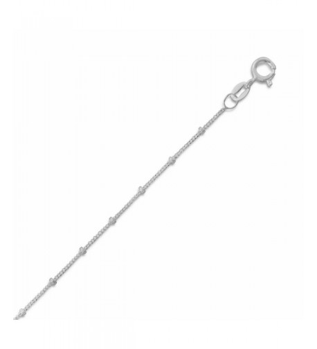 Sterling Silver Satellite Anklet Adjustable