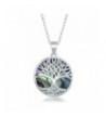Sterling Silver Natural Abalone Pendant