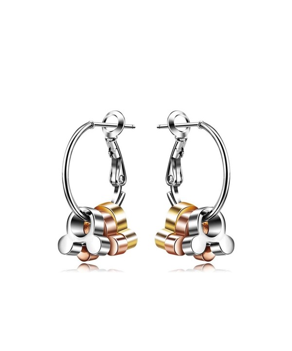 Triple Color Animal Mouse Earrings
