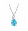 Sterling Silver Swiss Pendant Necklace