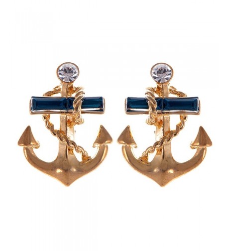 Alilang Crystal Rhinestone Nautical Earrings