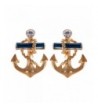 Alilang Crystal Rhinestone Nautical Earrings