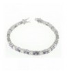 Womens Sterling Silver Tennis Bracelet