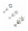 Stainless Steel Zirconia Earring SQUARE