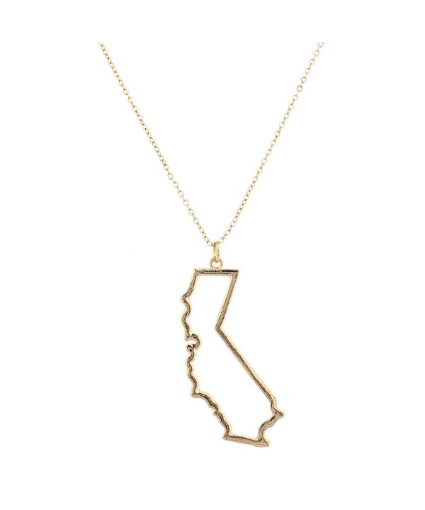 Lux Accessories Goldtone California Necklace