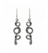 NOVICA Sterling Earrings Infinity Serpent