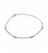 Sterling Silver Bezel Zirconia Bracelet