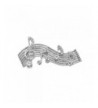 chelseachicNYC Crystal Melody Brooch Silver