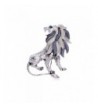 Alilang Silvery Etched Jungle Brooch