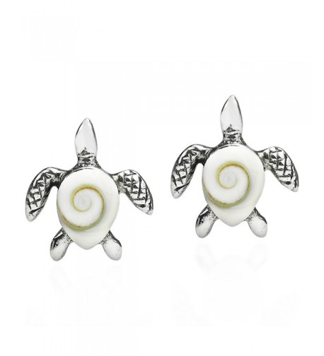 Mother Turtle Sterling Silver Earrings