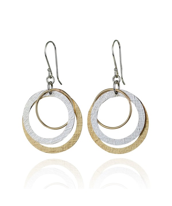 Dangle Earrings Sterling Circles Earring