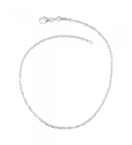 Sterling Silver Mariner Anklet 1 85mm