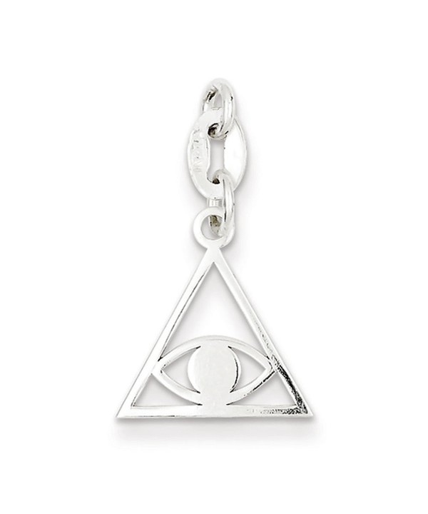 Sterling Silver Polished Evil Charm