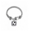 Soccer Classic Silver Crystal Bracelet