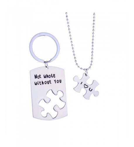 Without Puzzle Pendant Necklace Keychain