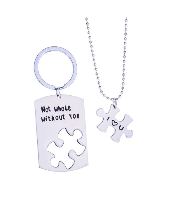 Without Puzzle Pendant Necklace Keychain