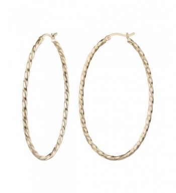 Fashion Gold Twisted Click Top Earrings