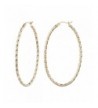 Fashion Gold Twisted Click Top Earrings