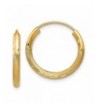 Yellow Diamond cut Endless Earrings Diameter