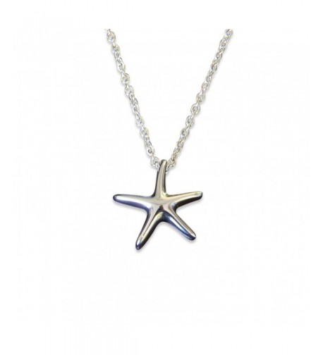 Silver Starfish Secret Cremation Necklace