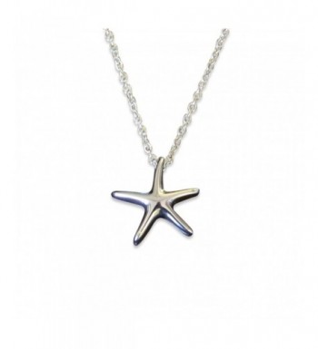 Silver Starfish Secret Cremation Necklace