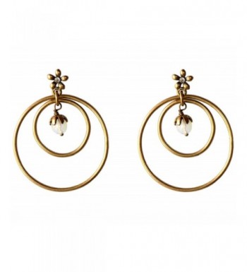 eccessories Double Earrings Flower Hypo Allergenic