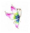 EVER FAITH Butterfly Multicolor Gold Tone