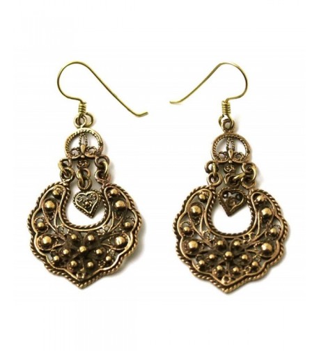 Bohemian Filigree Earrings Vintage Thailand