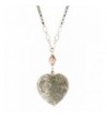 Crystal Natural Stone Heart Necklace