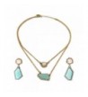 Acrylic Stones Necklace Earrings Jewelry