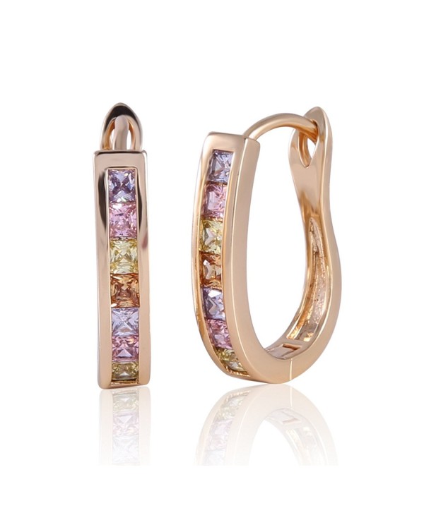 GULICX Mutiple Crystal Rhinesstone Earrings GULICX Mutiple Crystal Rhinesstone Earrings